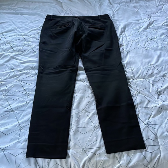 Banana Republic Chino Sloan Solid Cropped Ankle Black Pants Stretch - Picture 4 of 4